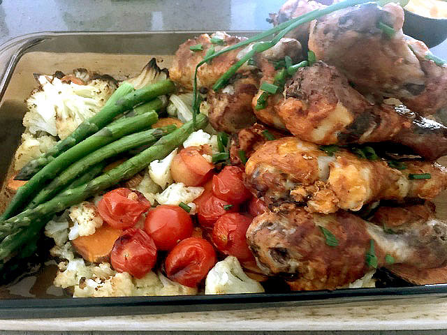 Peri Peri Chicken and Vegie Grazing Plate