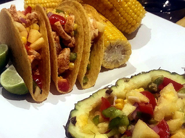 Peri Peri Chicken and Pineapple Salsa Tacos